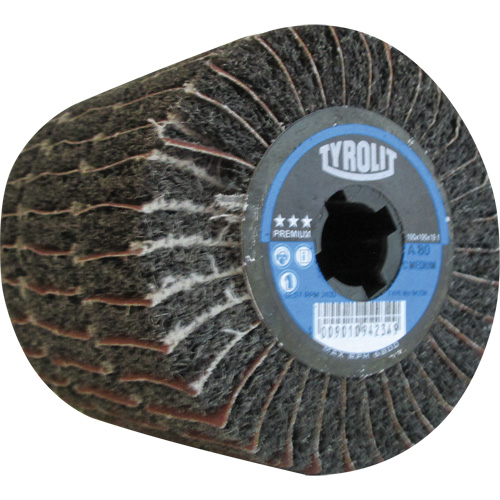 Pro-Line Surface Conditioning Drum, 4" Dia. x 4" W, 3/4" Arbor, 80 Grit, Aluminum Oxide Par Equipment