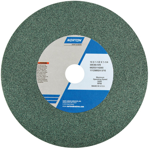 Bench and Pedestal Grinding Wheel, 14" x 2", 1-1/2" Arbor, 1, Silicon Carbide Par Equipment
