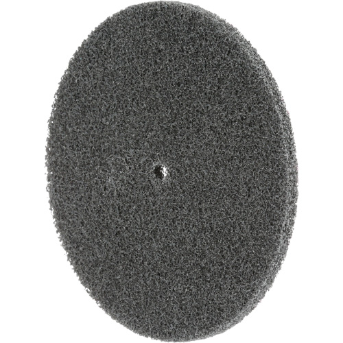 Meule unitaris&eacute;e EXL Scotch-Brite, 5" x 1/4", Arbre de 1/4", Grain de Fin, Carbure de silicium Par Equipment