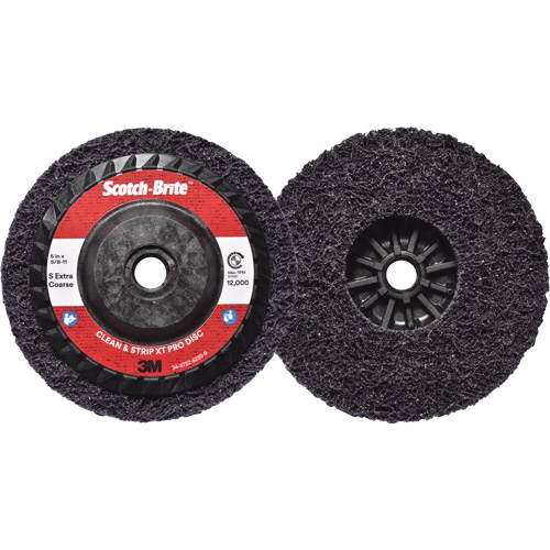 Disque  Clean and Strip  XT Pro Scotch-Brite, 5" dia., Grain Extra grossier, Carbure de silicium Par Equipment
