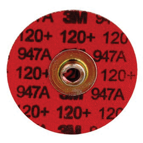 Disque &agrave; bordure durable Cubitron II Roloc, 3" dia., Grain 120+, C&eacute;ramique Par Equipment