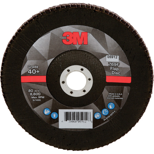 769F Quick Change Flap Disc, 7" x 7/8", Type 29, 80+ Grit, Aluminum Oxide/Ceramic Par Equipment