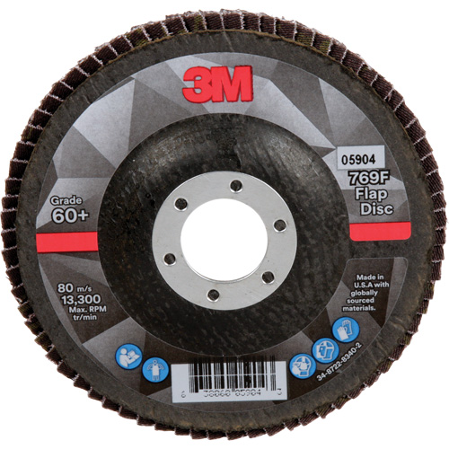 769F Quick Change Flap Disc, 4-1/2" x 7/8", Type 27, 60+ Grit, Ceramic Par Equipment