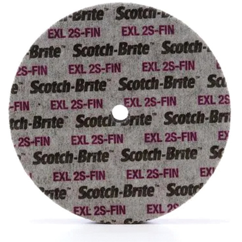Scotch-Brite EXL Unitized Wheel, 6" x 1/4", 1/4" Arbor, Fine Grit, Silicon Carbide Par Equipment