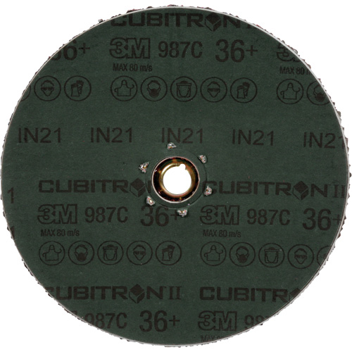Cubitron II 987C Fibre Disc, Ceramic, 36+, 4-1/2" Dia Par Equipment