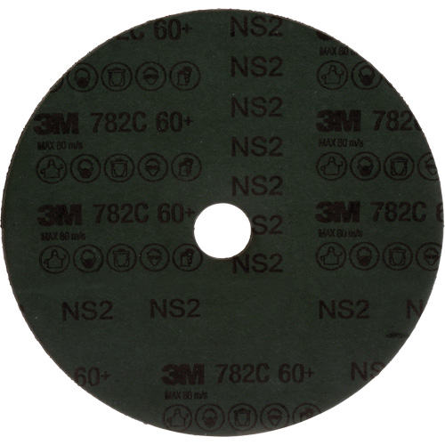 Disque en fibre 782C, C&eacute;ramique, 60+, 7" Dia x 7/8" Arbre Par Equipment