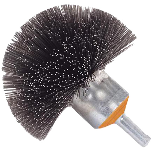 Spherical Mounted Crimped Wire Brush, 1-1/2", 0.008" Fill, 1/4" Shank Par Equipment