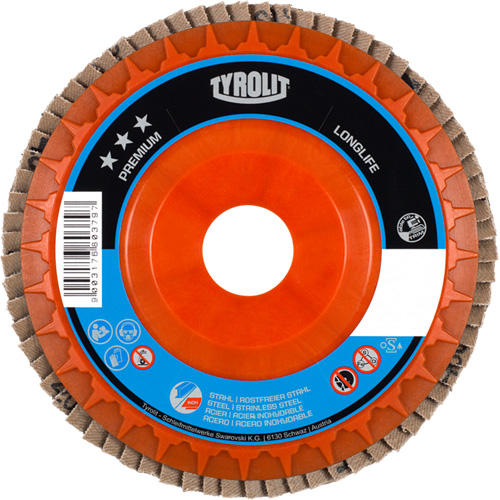 Premium LongLife Flap Disc, 7" x 7/8", Type 27, 40 Grit, Zirconium Par Equipment