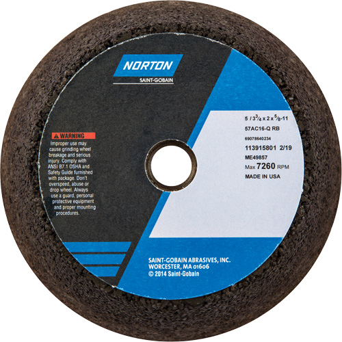 Gemini&reg; Non-Reinforced Portable Snagging Wheel Par Equipment