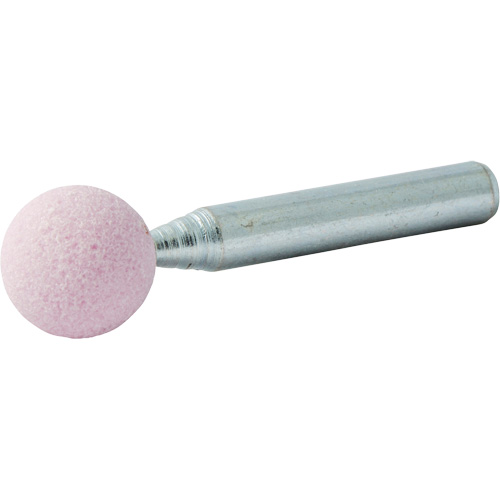 Vitrified Bond Mounted Point, B121, Aluminum Oxide, 1/2" Dia., 1/2" L, 80 Grit Par Equipment