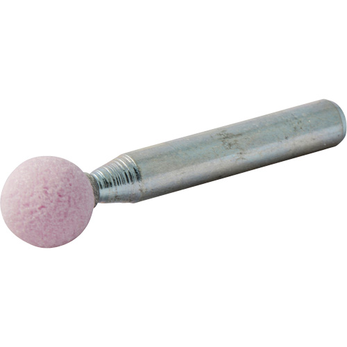 Vitrified Bond Mounted Point, B122, Aluminum Oxide, 3/8" Dia., 3/8" L, 80 Grit Par Equipment