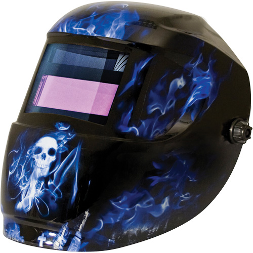 Masque de soudage Carrera ArcOne, 2" lo x 3" la Champ de vision, Teinte 9 - 13, Bleu Par Equipment