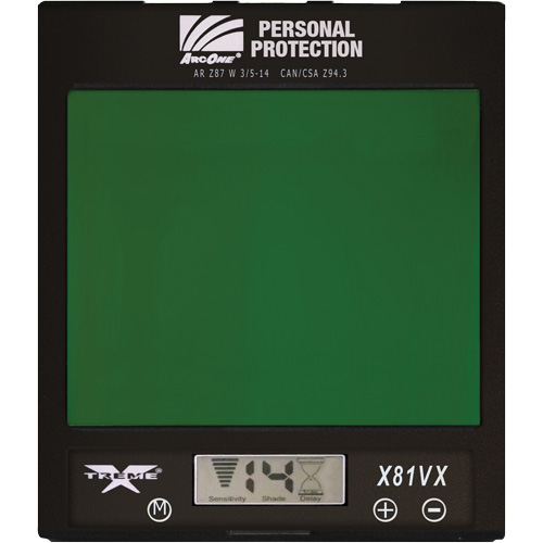 ArcOne&reg; Xtreme Auto-Darkening Lense, 4-1/2" W x 5-1/2" H Viewing Area, For Use With Xtreme&reg; Par Equipment