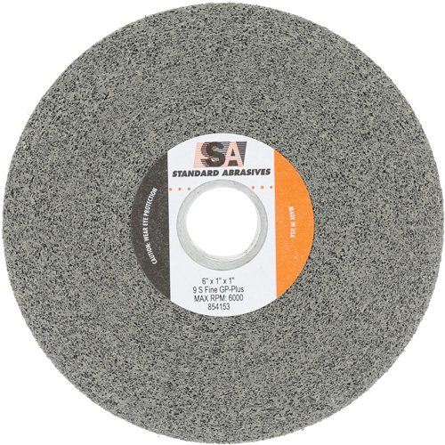 Meule &agrave; usage g&eacute;n&eacute;ral Standard Abrasives, 6" x 1", Arbre de 1", Carbure de silicium Par Equipment