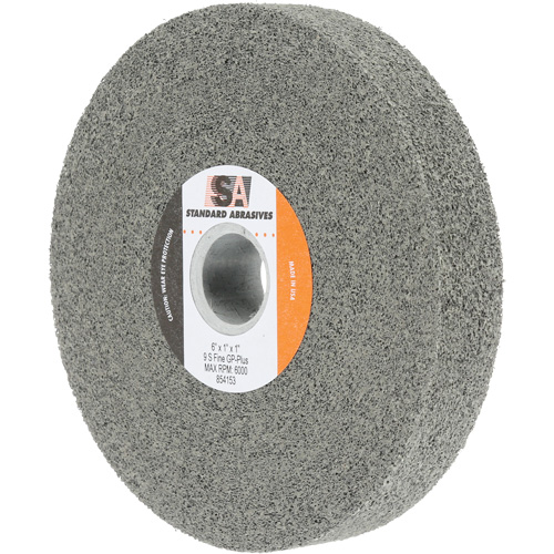 Meule &agrave; usage g&eacute;n&eacute;ral Standard Abrasives, 6" x 1", Arbre de 1", Carbure de silicium Par Equipment