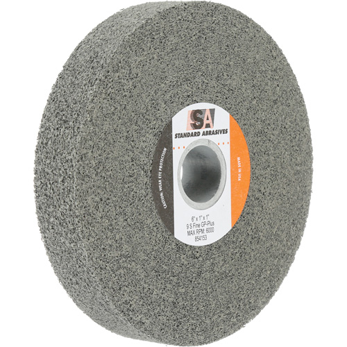 Meule &agrave; usage g&eacute;n&eacute;ral Standard Abrasives, 6" x 1", Arbre de 1", Carbure de silicium Par Equipment