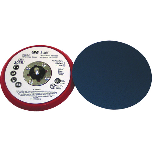 5" x 3/8" Stikit Low Profile Disc Pad 20351 Par Equipment