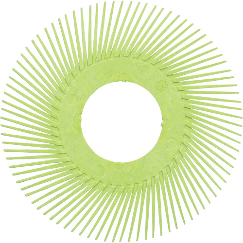 Scotch-Brite Type A Precision Radial Bristle Brush PN-RB without Adapter, Ceramic, 50+ Grit, 6" Dia. Par Equipment