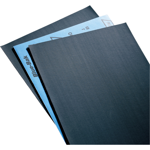 Papier abrasif en feuilles de papier - Feuilles de 9" x 11" &agrave; l'&eacute;preuve de l'eau Blue-Bak T414, 9" x 11", Grain 220, Carbure de silicium Par Equipment
