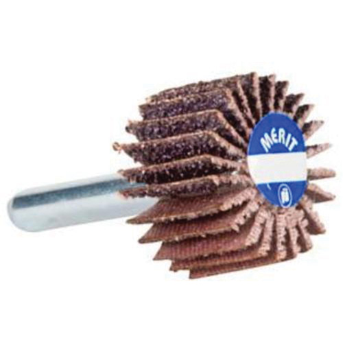 Mini Flap Wheel, Aluminum Oxide, 80 Grit, 1-1/2" x 1-1/2" x 1/4" Par Equipment
