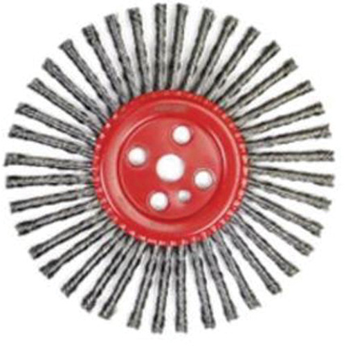 Stringer Bead Knot Wire Brush, 12" Dia., 0.035" Fill, 1" Arbor, Steel Par Equipment