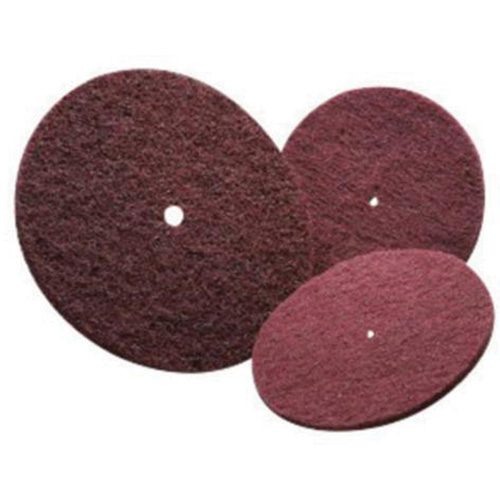 Disque non tiss&eacute; tr&egrave;s r&eacute;sistant Bear-Tex, 6" dia., Grain Tr&egrave;s fin, Oxyde d'aluminium Par Equipment