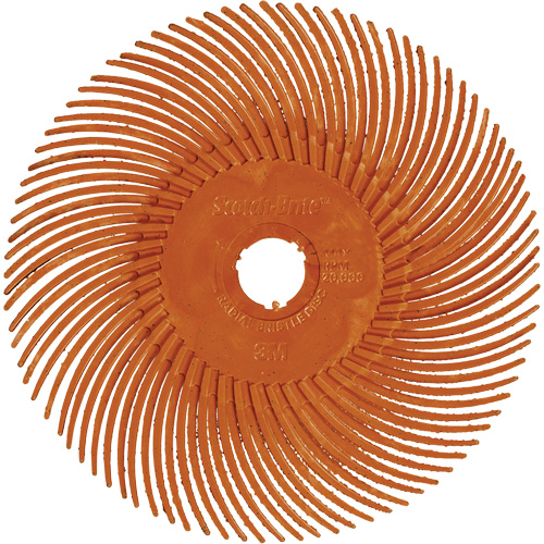 Scotch-Brite Type C Precision Radial Bristle Brush PN-RB, Ceramic, 80+ Grit, 2" Dia. Par Equipment