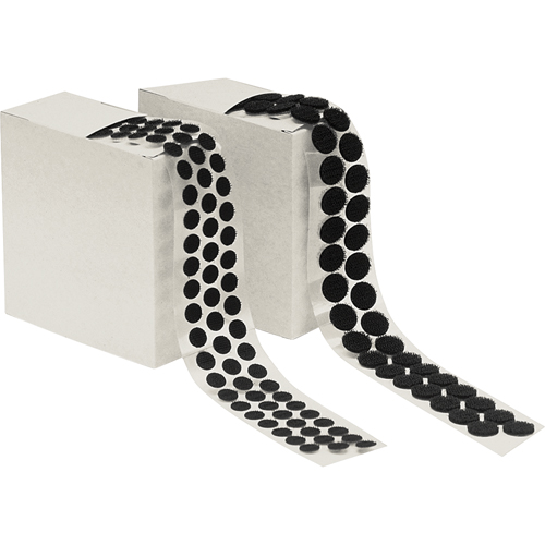 Attache en rondelle, Crochet, 1/2" dia., Adh&eacute;sif, Noir Par Equipment