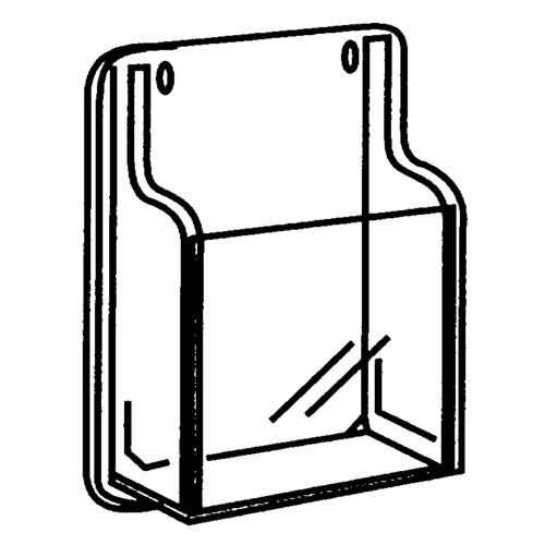 Literature Displays, Wall Mount, 9 Slots, Plastic, 30" W x 2" D x 36-7/8" H Par Equipment