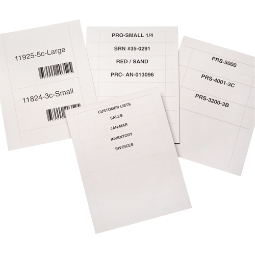 Bin Buddy Label Holders, 48" L x 8" W Par Equipment