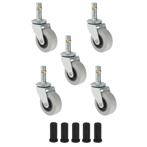 Roulettes pivotants &agrave; base en acier Par Equipment