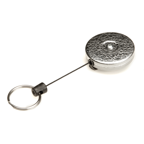 D&eacute;rouleurs autor&eacute;tractables originaux #485-HDK, Chrome, C&acirc;ble 48", Fixation Agrafe de ceinture Par Equipment