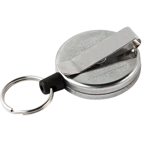 D&eacute;rouleurs autor&eacute;tractables originaux #485-HDK, Chrome, C&acirc;ble 48", Fixation Agrafe de ceinture Par Equipment