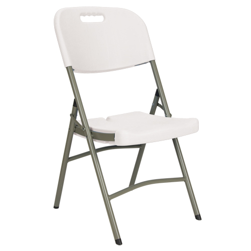 Chaises pliantes, Poly&eacute;thyl&egrave;ne, Blanc, Capacit&eacute; 350 lb Par Equipment