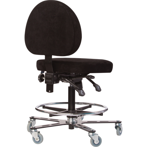 Si&egrave;ges ergonomiques pour le soudage TF180, Su&egrave;de, Noir, Capacit&eacute; 300 lb Par Equipment