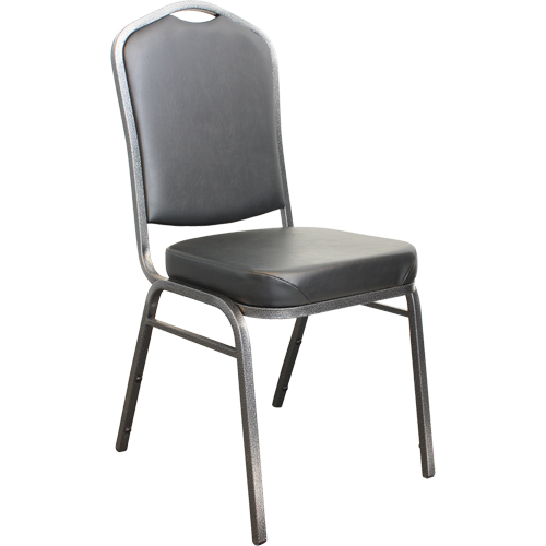 Stacking Chairs, Vinyl, 37" High, 275 lbs. Capacity, Black Par Equipment