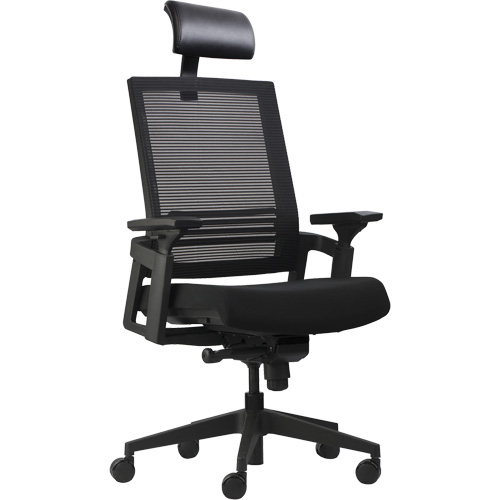 Chaises de bureau A-37 Activ, Mailles, Noir, Capacit&eacute; 275 lb Par Equipment