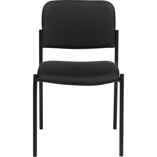 Armless Stacking Chairs, Fabric, 32" High, 300 lbs. Capacity, Black Par Equipment