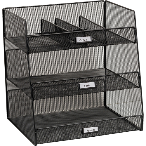 Onyx Break Room Supplies Organizer Par Equipment