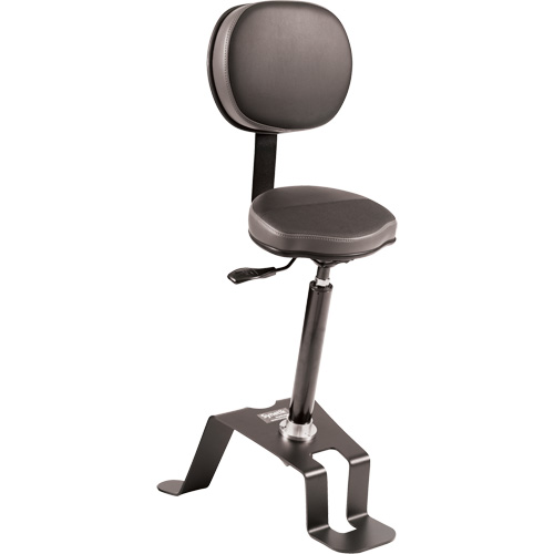 TA300 Ergonomic Sit/Stand Chair, Sit/Stand, Vinyl Seat, Black Par Equipment