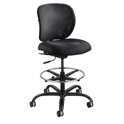 Tabouret robuste Vue, Nylon, Noir, Capacit&eacute; 350 lb Par Equipment