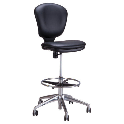 Metro Extended-High Chair, Vinyl, Black, 250 lbs. Capacity Par Equipment