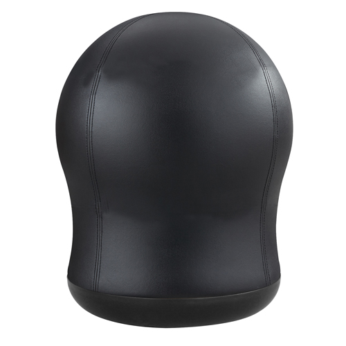 Zenergy Swivel Ball Chair, Vinyl, Black, 250 lbs. Capacity Par Equipment
