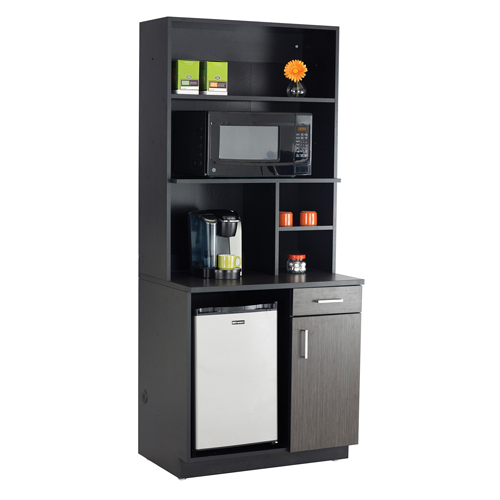 Armoire modulaire, M&eacute;lamine, 39" h x 36" la x 25" P, Nuit d'Asie/noir Par Equipment