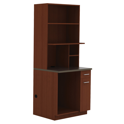 Modular Cabinet, Melamine, 39" H x 36" W x 25" D, Mahogany Par Equipment
