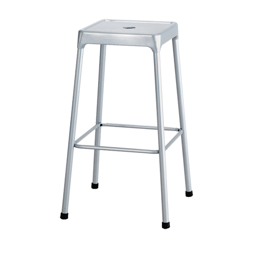 Tabouret en acier pour bistro Safco, Stationnaire, Fixe, 29", Acier Si&egrave;ge, Gris Par Equipment
