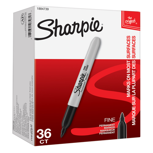 Marqueur permanent, Fin, Noir Par Equipment