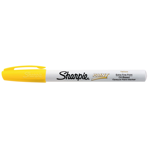 Marqueur de peinture, Jaune, Pointe Ultra fin Par Equipment