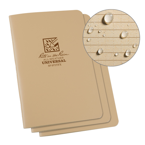 Carnet de notes, Couverture souple, Havane, 48 Pages, 4-5/8" , 7"  Par Equipment