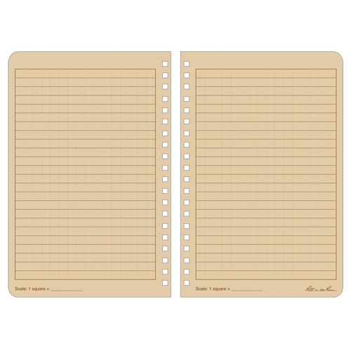 Side-Spiral Notebook, Soft Cover, Tan, 64 Pages, 4-5/8" W x 7" L Par Equipment